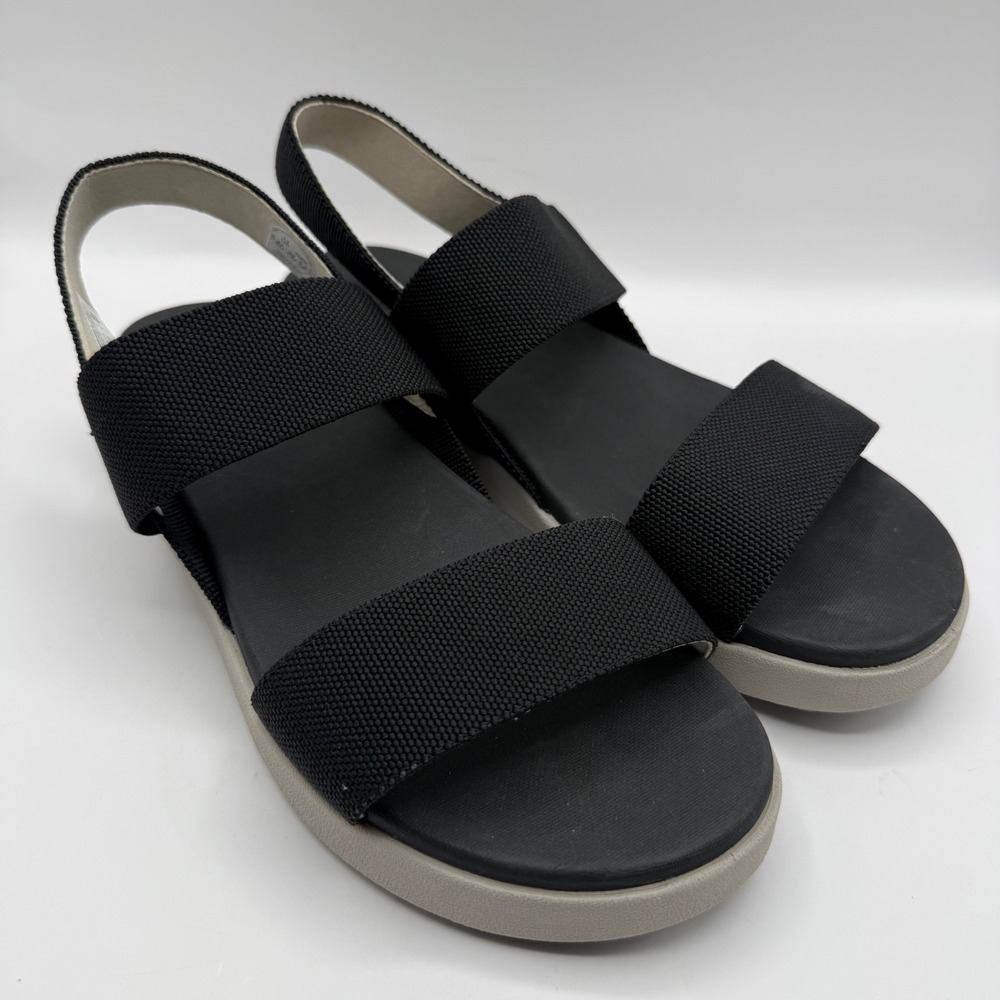 KEEN Elle Backstrap Black Vapor Platform Sandals Womens 11 Wide 1030987 Open Box